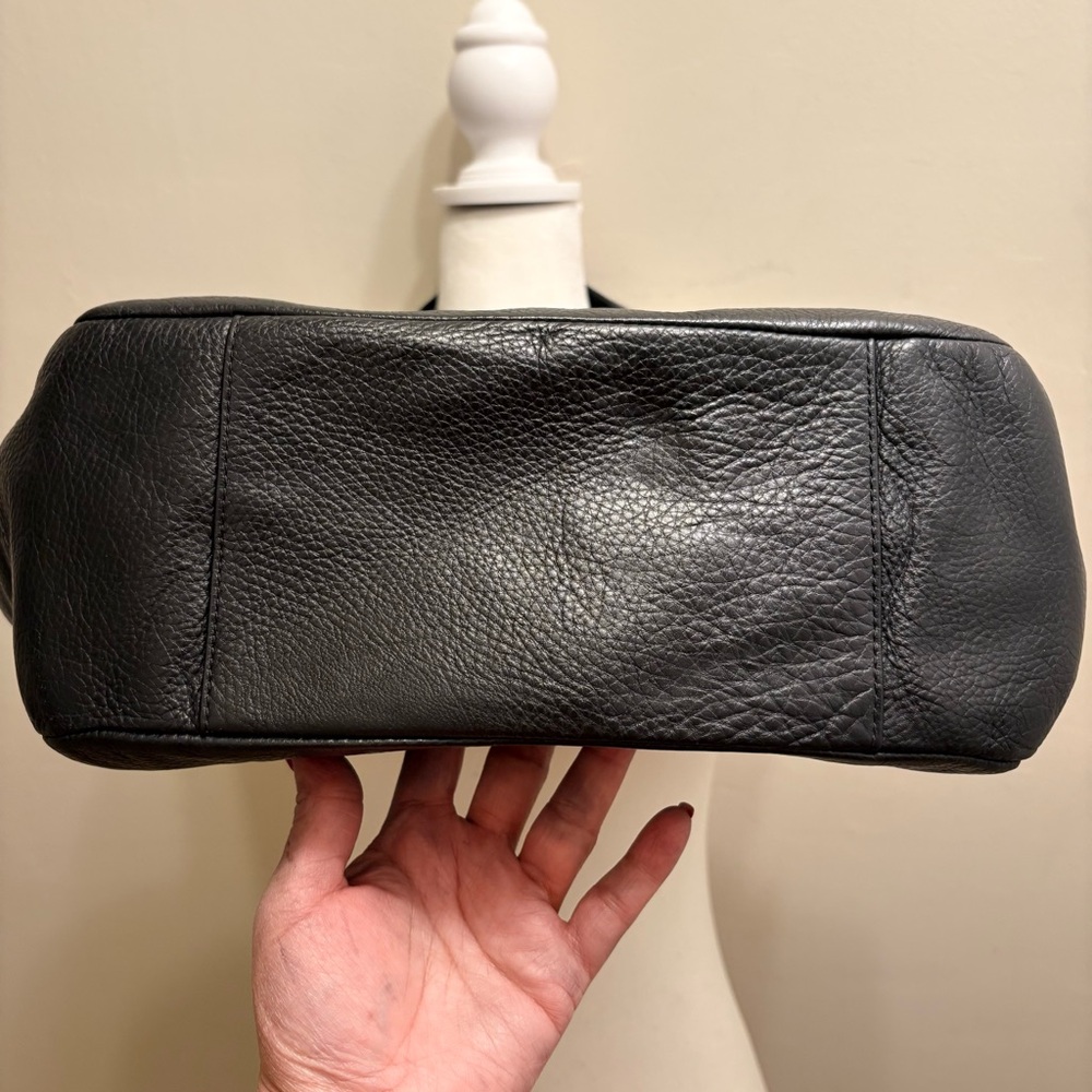 Coach Black Leather Tote Bag - Picture 5 of 16